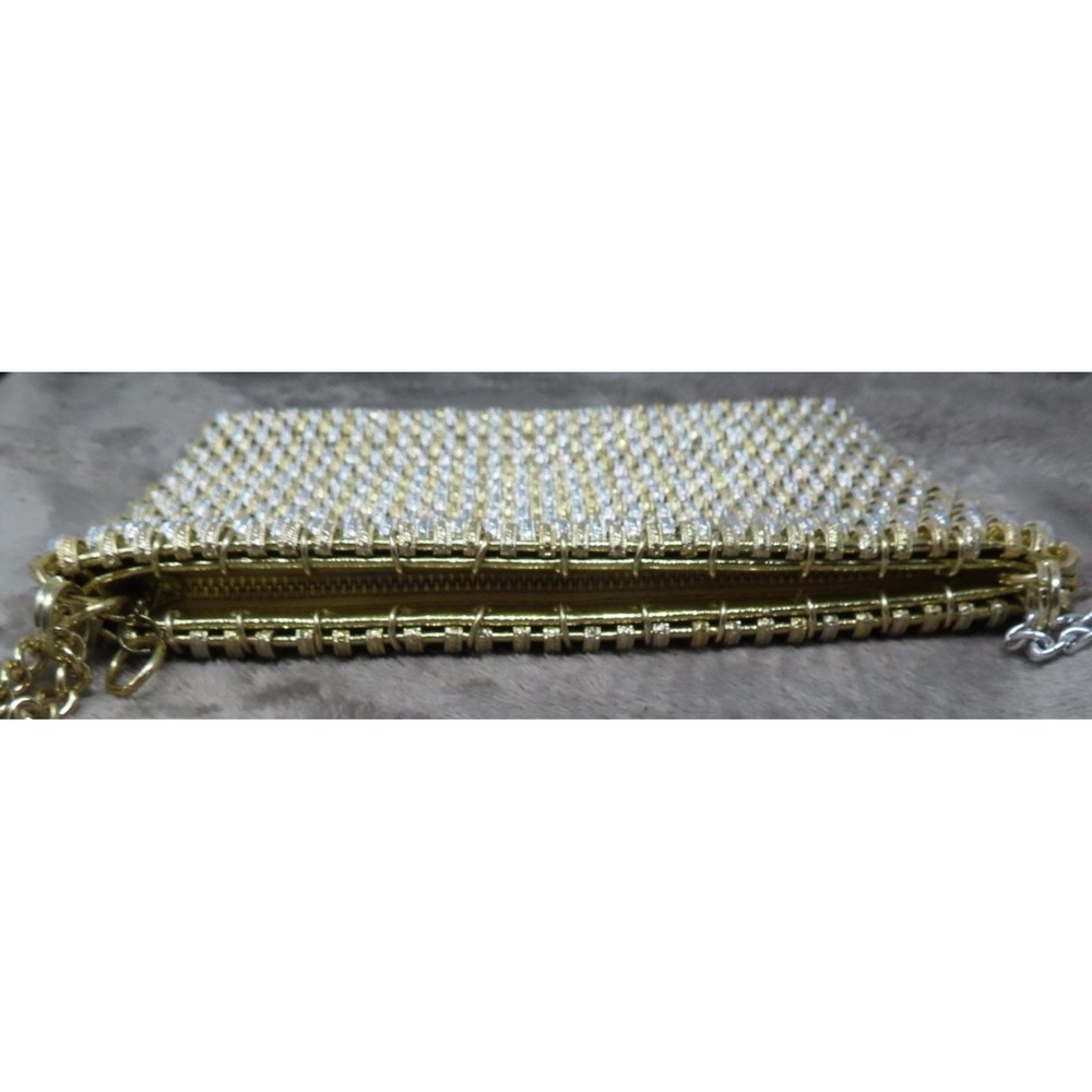 Vintage RARE Walborg Paco Rabanne 1960s Silver Gold Mesh Chain Link Purse Bag‎ - Picture 5 of 12